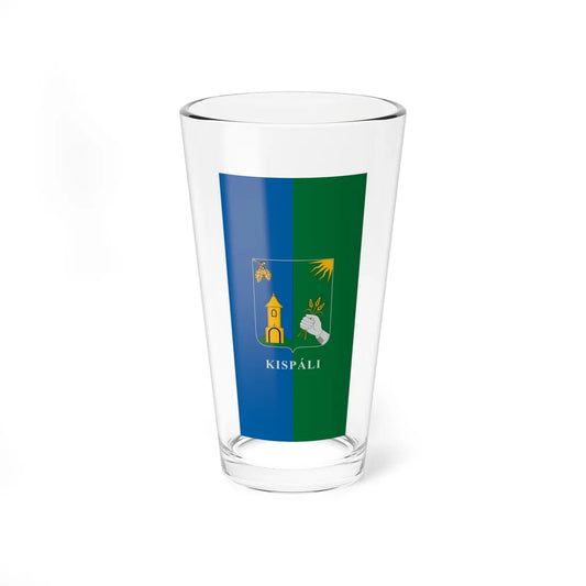 Flag of Kispali vertical (Hungary) Pint Glass 16oz 16oz - Go Mug Yourself