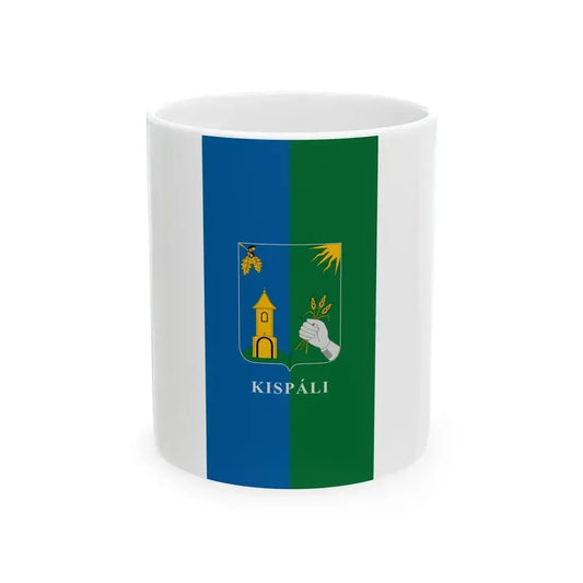Flag of Kispali vertical (Hungary) White Coffee Mug 11oz - Go Mug Yourself
