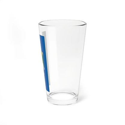 Flag of Kispali vertical variant (Hungary) Pint Glass 16oz - Go Mug Yourself