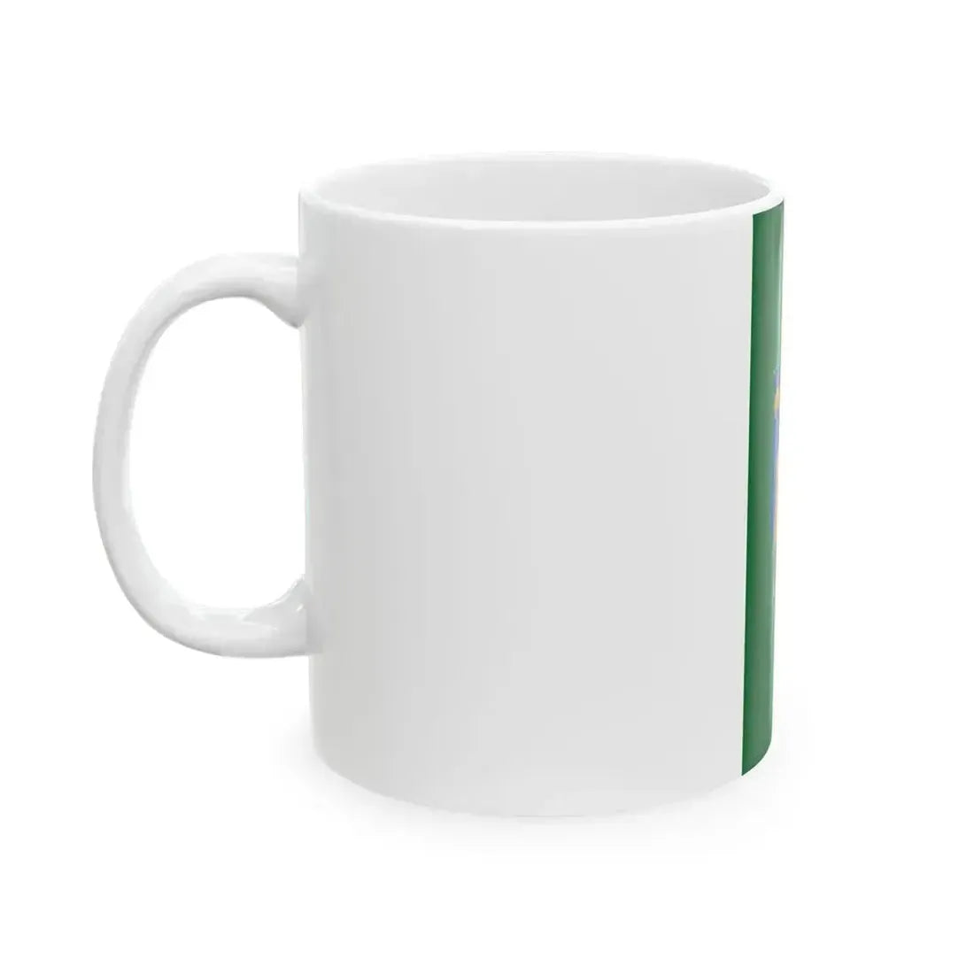 Flag of Kispali vertical variant (Hungary) White Coffee Mug - Go Mug Yourself