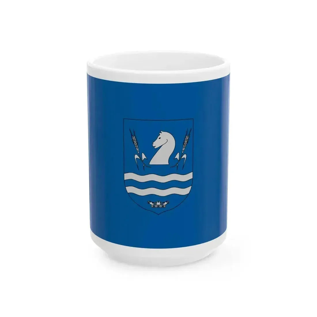 Flag of Kissziget (Hungary) White Coffee Mug 15oz - Go Mug Yourself