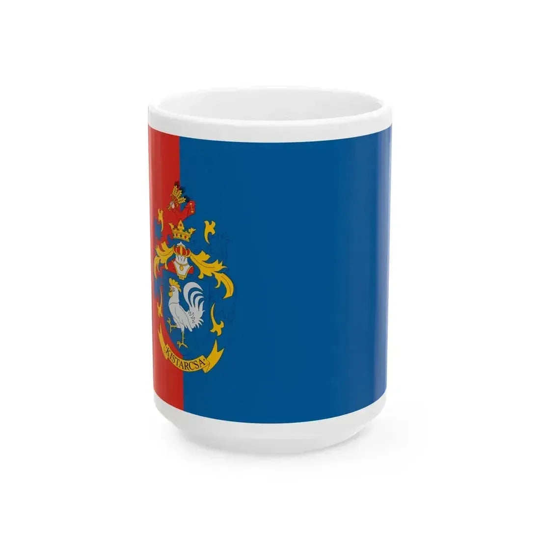 Flag of Kistarcsa (Hungary) White Coffee Mug 15oz - Go Mug Yourself