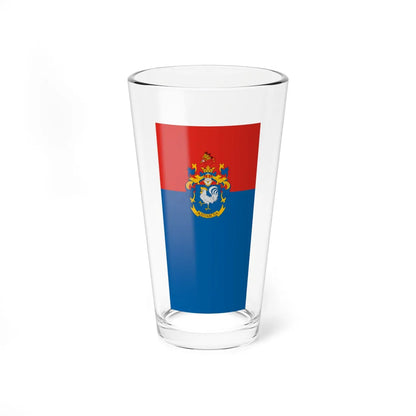 Flag of Kistarcsa vertical (Hungary) Pint Glass 16oz 16oz - Go Mug Yourself