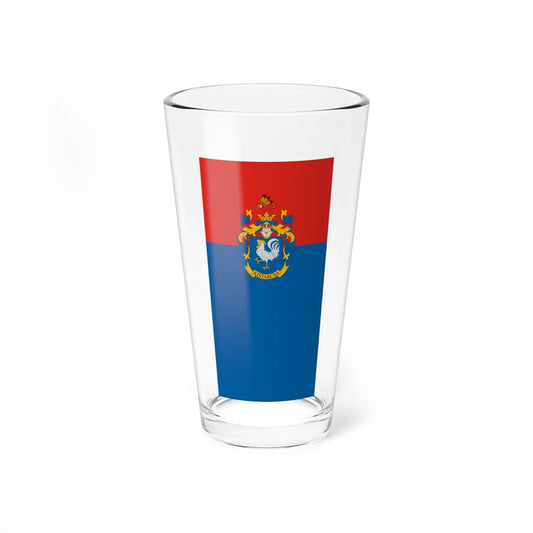 Flag of Kistarcsa vertical (Hungary) Pint Glass 16oz 16oz - Go Mug Yourself