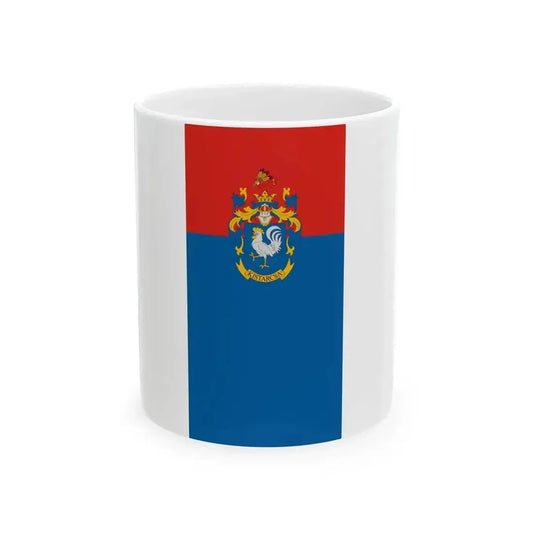 Flag of Kistarcsa vertical (Hungary) White Coffee Mug 11oz - Go Mug Yourself