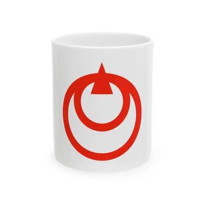 Flag of Kisuki Shimane (Japan) White Coffee Mug 11oz - Go Mug Yourself