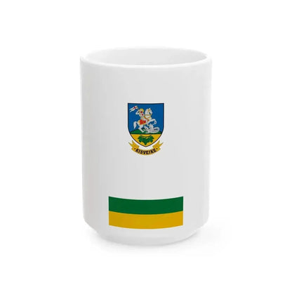 Flag of Kisvejke (Hungary) White Coffee Mug 15oz - Go Mug Yourself