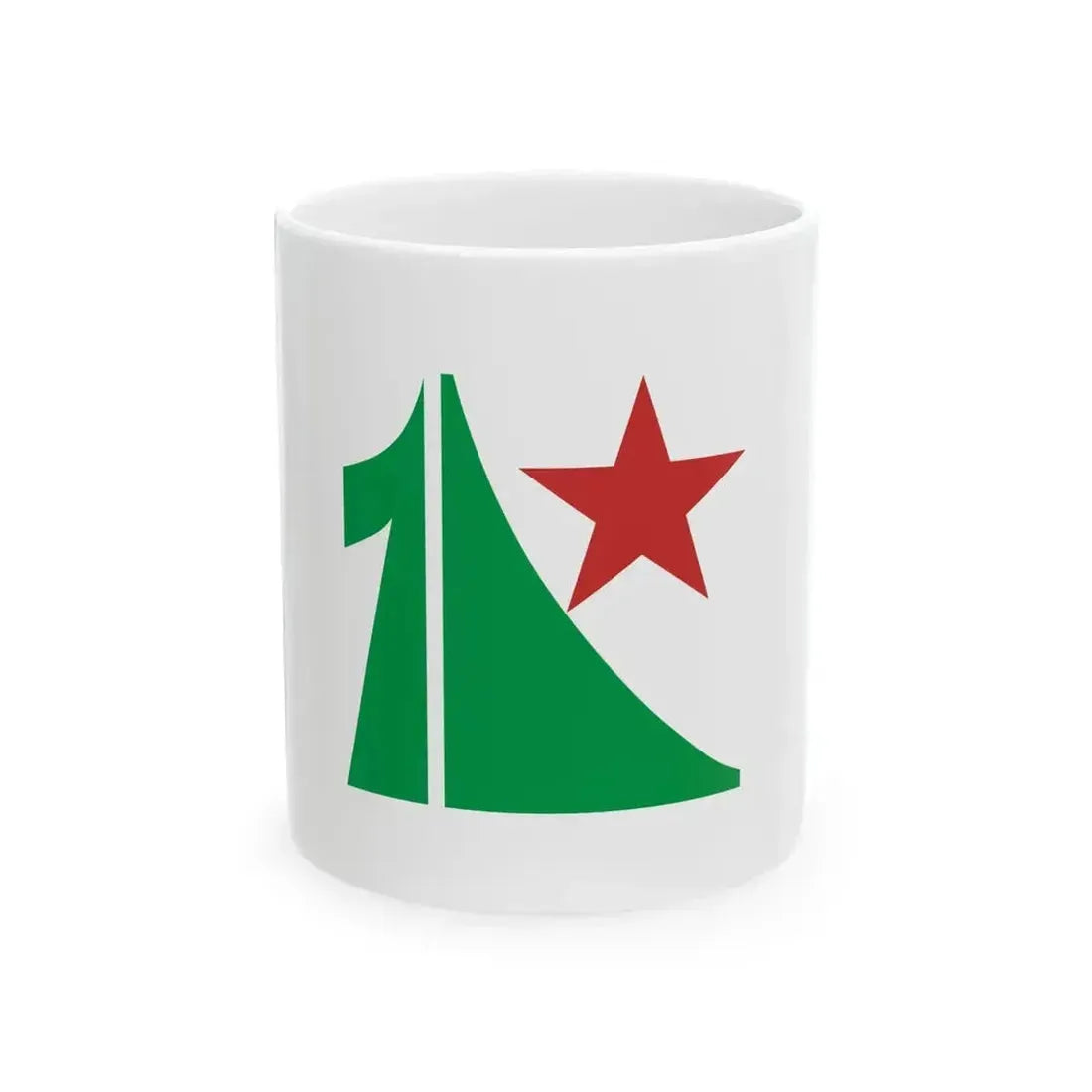 Flag of Kita Ward Sapporo Hokkaido (Japan) White Coffee Mug 11oz - Go Mug Yourself