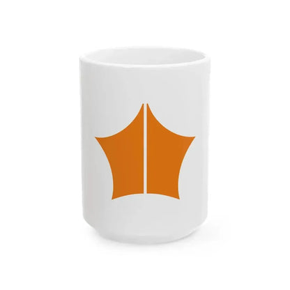 Flag of Kitaaiki Nagano no text (Japan) White Coffee Mug 15oz - Go Mug Yourself