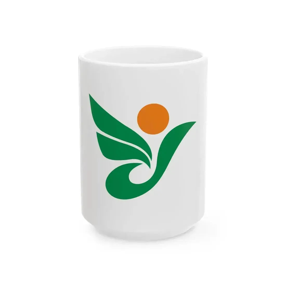 Flag of Kitaakita Akita (Japan) White Coffee Mug 15oz - Go Mug Yourself
