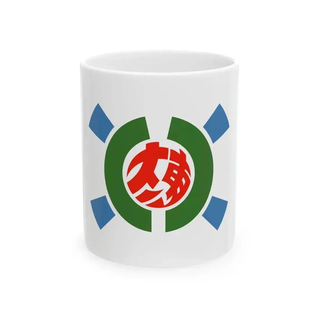 Flag of Kitadaito Okinawa (Japan) White Coffee Mug 11oz - Go Mug Yourself
