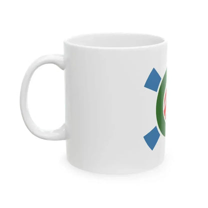 Flag of Kitadaito Okinawa (Japan) White Coffee Mug - Go Mug Yourself