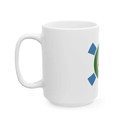 Flag of Kitadaito Okinawa (Japan) White Coffee Mug - Go Mug Yourself