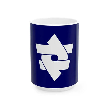 Flag of Kitaibaraki Ibaraki (Japan) White Coffee Mug 15oz - Go Mug Yourself