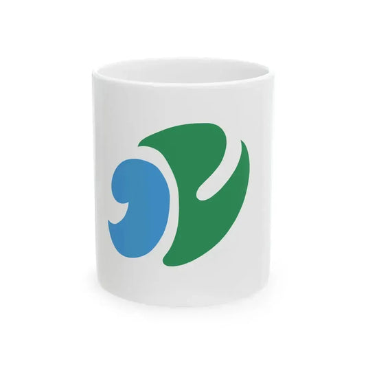 Flag of Kitakami Iwate (Japan) White Coffee Mug 11oz - Go Mug Yourself