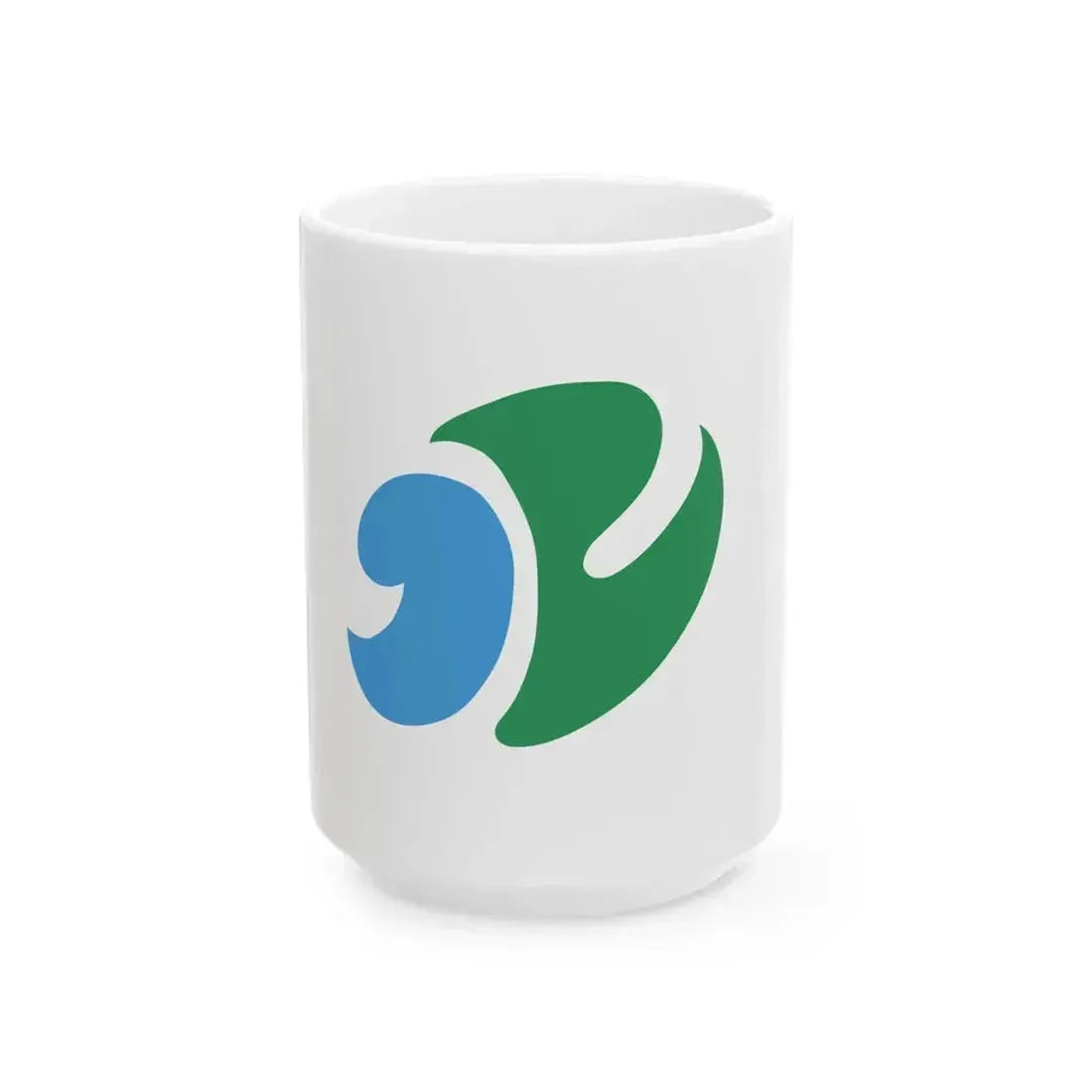 Flag of Kitakami Iwate (Japan) White Coffee Mug 15oz - Go Mug Yourself
