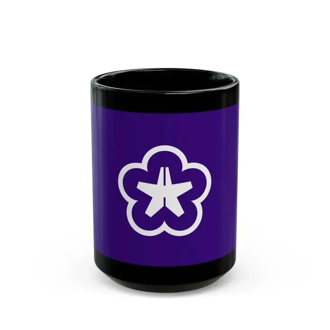 Flag of Kitakyushu Fukuoka Japan - Black Coffee Mug 15oz - Go Mug Yourself