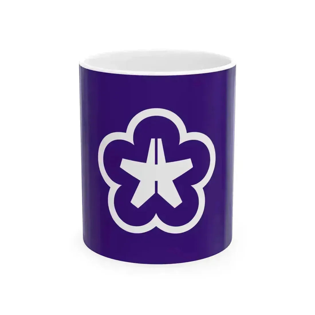 Flag of Kitakyushu Fukuoka (Japan) White Coffee Mug 11oz - Go Mug Yourself