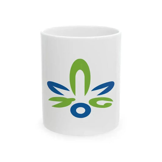 Flag of Kitanagoya Aichi (Japan) White Coffee Mug 11oz - Go Mug Yourself