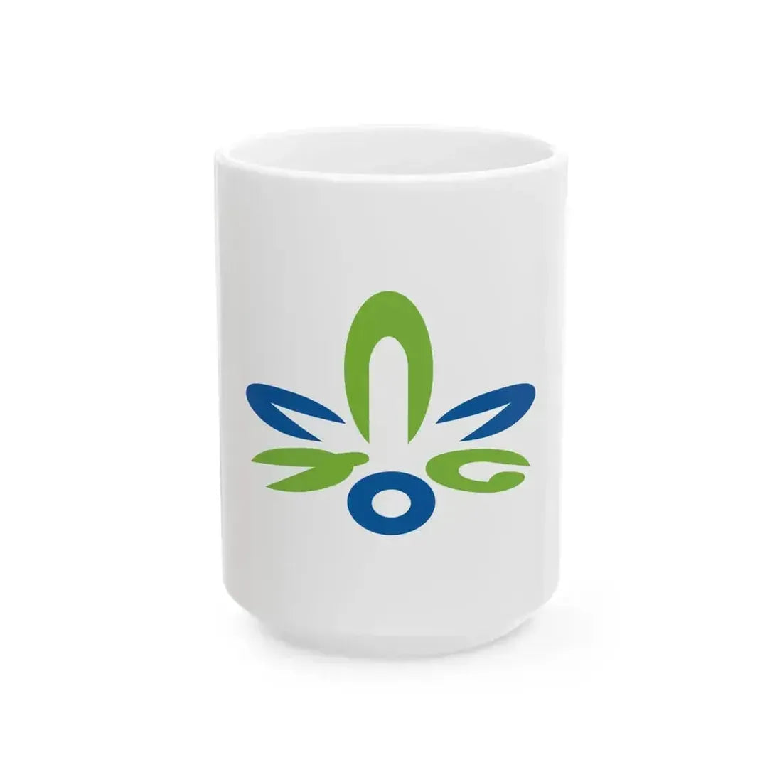 Flag of Kitanagoya Aichi (Japan) White Coffee Mug 15oz - Go Mug Yourself