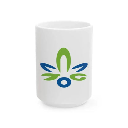 Flag of Kitanagoya Aichi (Japan) White Coffee Mug 15oz - Go Mug Yourself