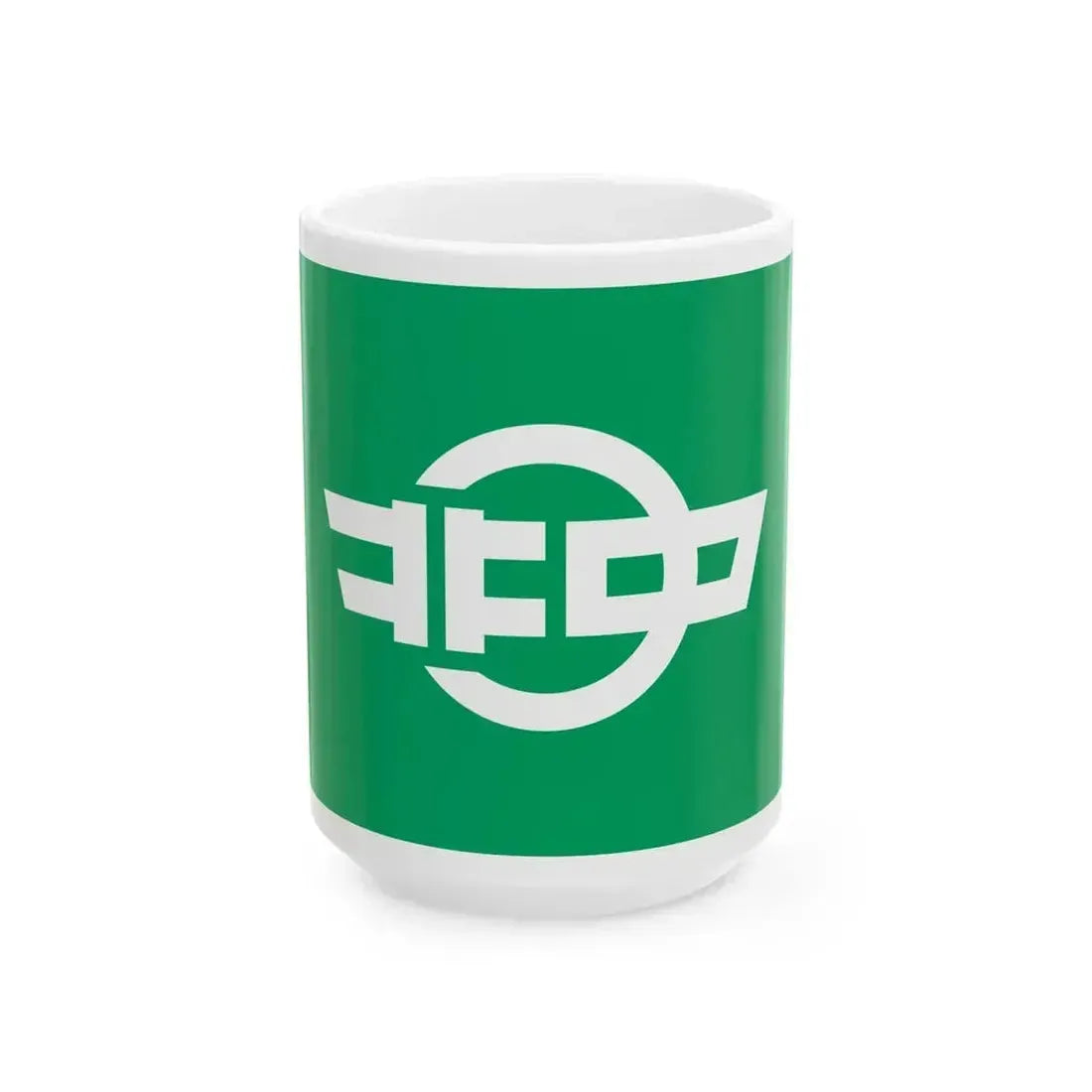 Flag of Kitanakagusuku Okinawa (Japan) White Coffee Mug 15oz - Go Mug Yourself