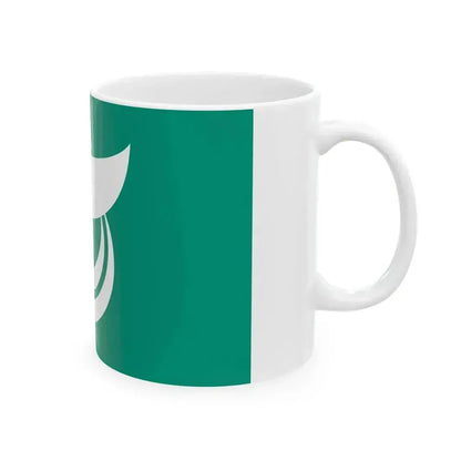 Flag of Kitashiroshima Hiroshima (Japan) White Coffee Mug - Go Mug Yourself