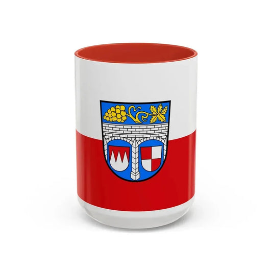 Flag of Kitzingen Germany - Accent Coffee Mug 15oz Red - Go Mug Yourself