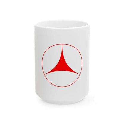 Flag of Kiyosato Hokkaido (Japan) White Coffee Mug 15oz - Go Mug Yourself