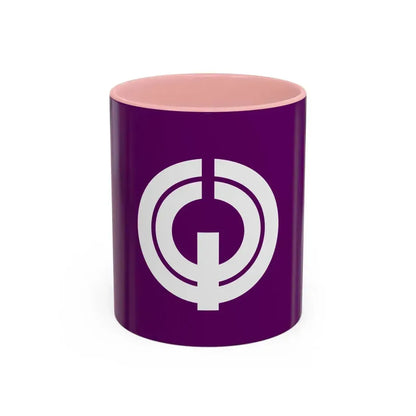 Flag of Kiyose Tokyo Japan - Accent Coffee Mug 11oz Pink - Go Mug Yourself