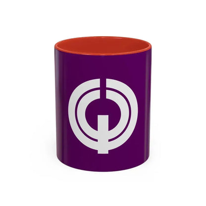 Flag of Kiyose Tokyo Japan - Accent Coffee Mug 11oz Red - Go Mug Yourself