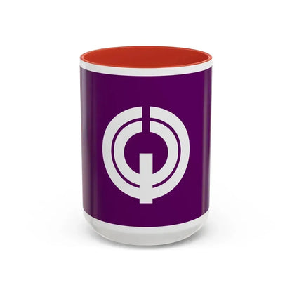 Flag of Kiyose Tokyo Japan - Accent Coffee Mug 15oz Red - Go Mug Yourself