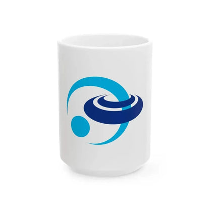 Flag of Kiyosu Aichi (Japan) White Coffee Mug 15oz - Go Mug Yourself