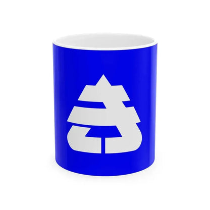 Flag of Kiyosu-town Aichi 1972-2005 (Japan) White Coffee Mug 11oz - Go Mug Yourself