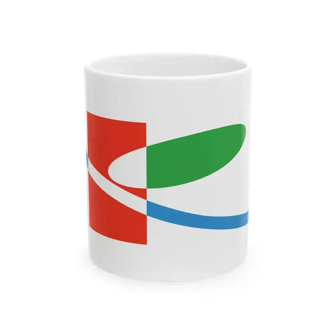 Flag of Kiyota Ward Sapporo Hokkaido (Japan) White Coffee Mug 11oz - Go Mug Yourself