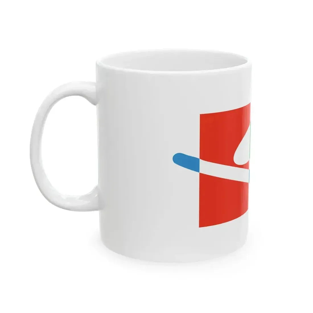 Flag of Kiyota Ward Sapporo Hokkaido (Japan) White Coffee Mug - Go Mug Yourself
