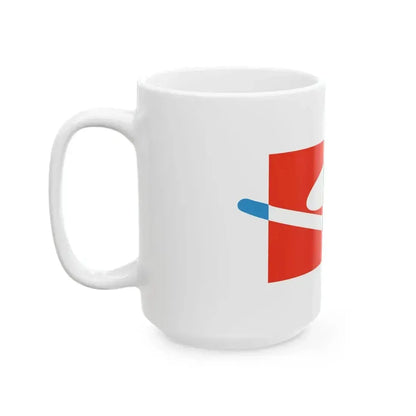Flag of Kiyota Ward Sapporo Hokkaido (Japan) White Coffee Mug - Go Mug Yourself