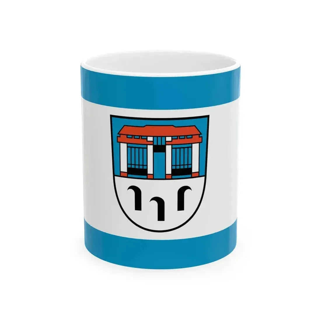 Flag of Kleinmachnow (Germany) White Coffee Mug 11oz - Go Mug Yourself