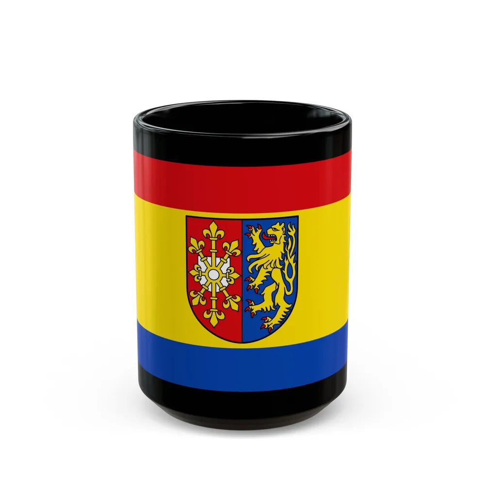 Flag of Kleve Germany - Black Coffee Mug-15oz-Go Mug Yourself