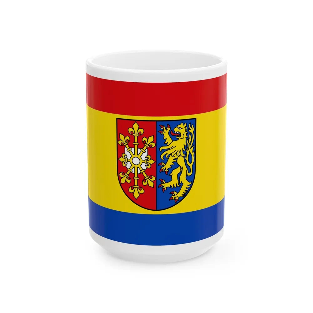 Flag of Kleve Germany - White Coffee Mug-15oz-Go Mug Yourself