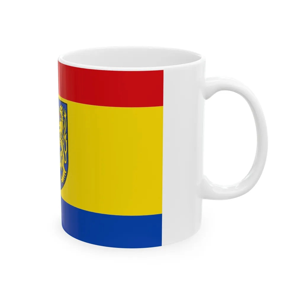 Flag of Kleve Germany - White Coffee Mug-Go Mug Yourself