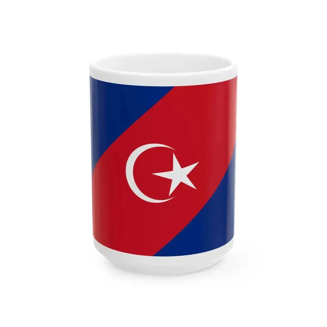 Flag of Kluang Johor (Malaysia) White Coffee Mug 15oz - Go Mug Yourself