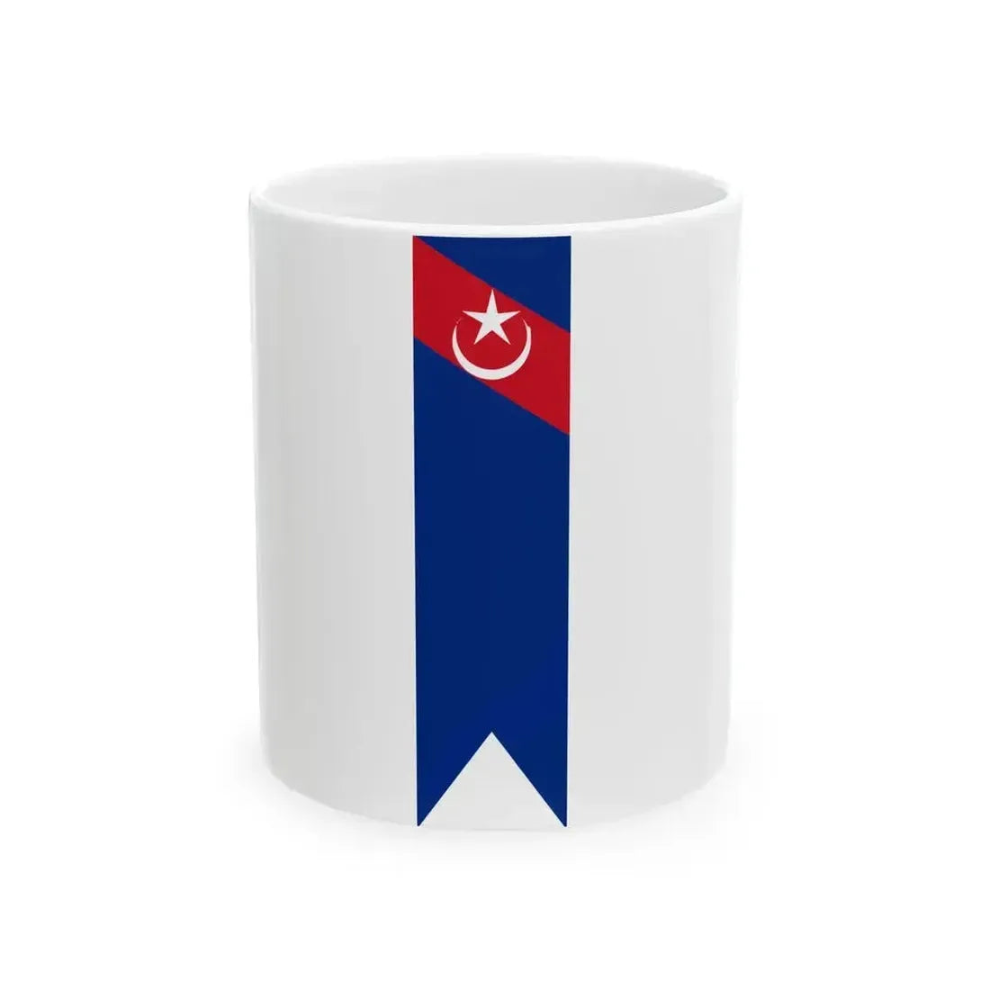 Flag of Kluang Johor vertical (Malaysia) White Coffee Mug 11oz - Go Mug Yourself