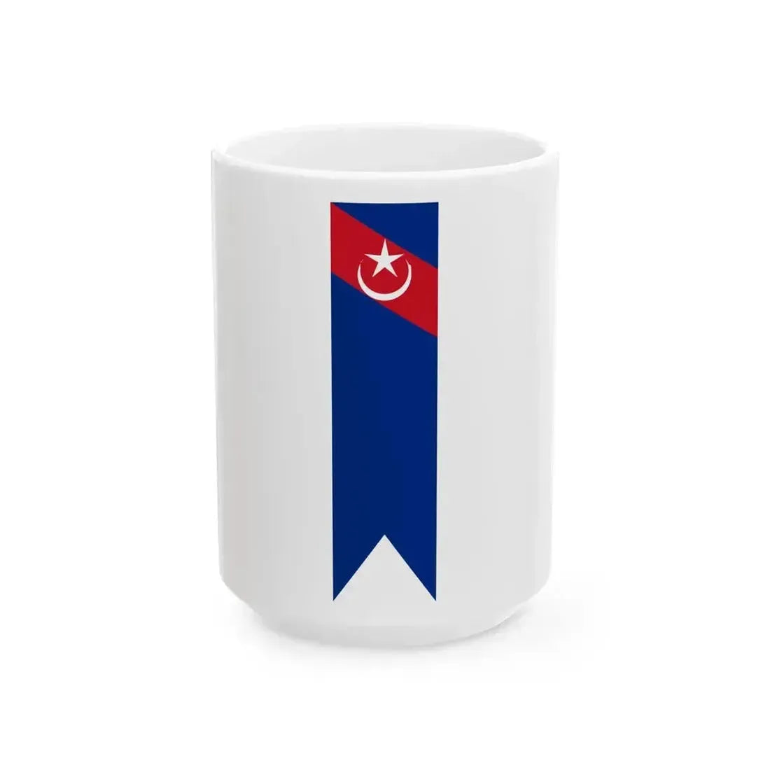 Flag of Kluang Johor vertical (Malaysia) White Coffee Mug 15oz - Go Mug Yourself