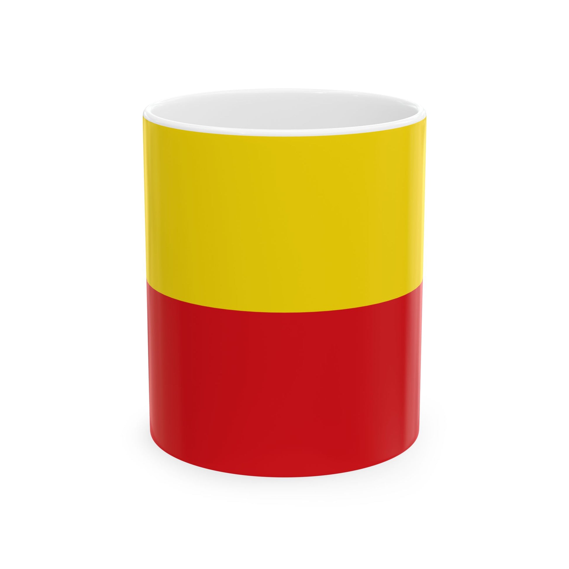 Flag of Knesselare (Belgium) White Coffee Mug-11oz-Go Mug Yourself
