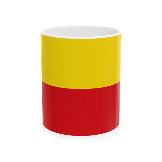 Flag of Knesselare (Belgium) White Coffee Mug-11oz-Go Mug Yourself