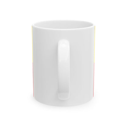 Flag of Knesselare (Belgium) White Coffee Mug-Go Mug Yourself