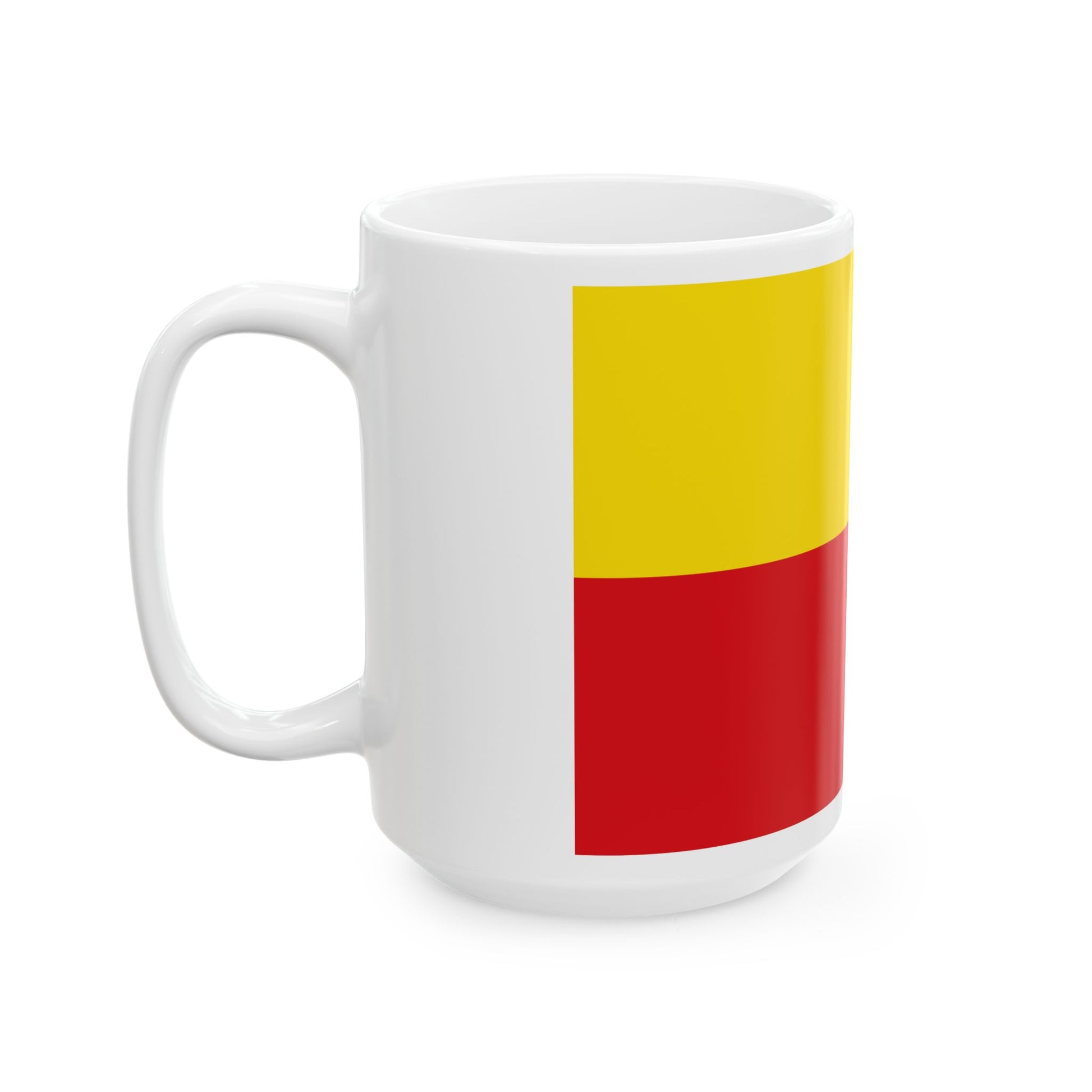 Flag of Knesselare (Belgium) White Coffee Mug-Go Mug Yourself