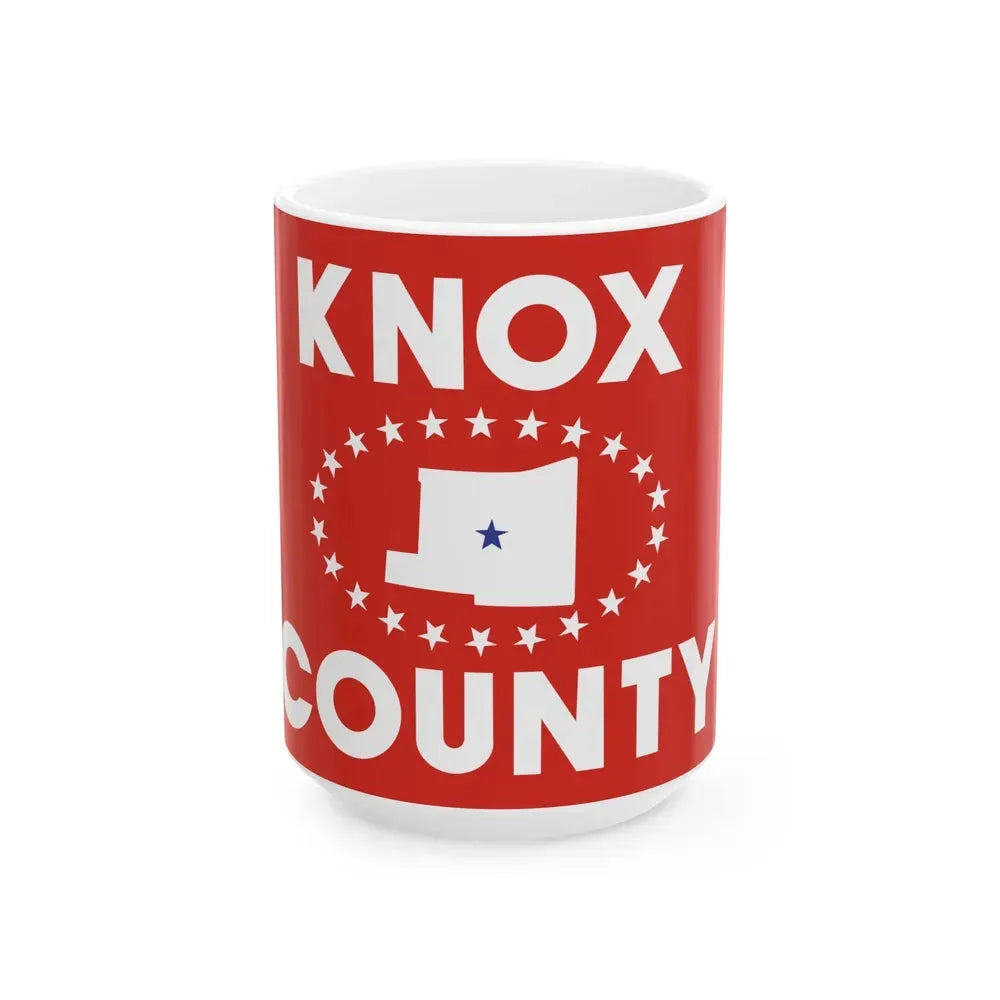 Flag of Knox County Ohio (United States) White Coffee Mug 15oz - Go Mug Yourself