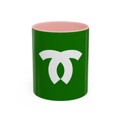 Flag of Kobe Japan - Accent Coffee Mug 11oz Pink - Go Mug Yourself